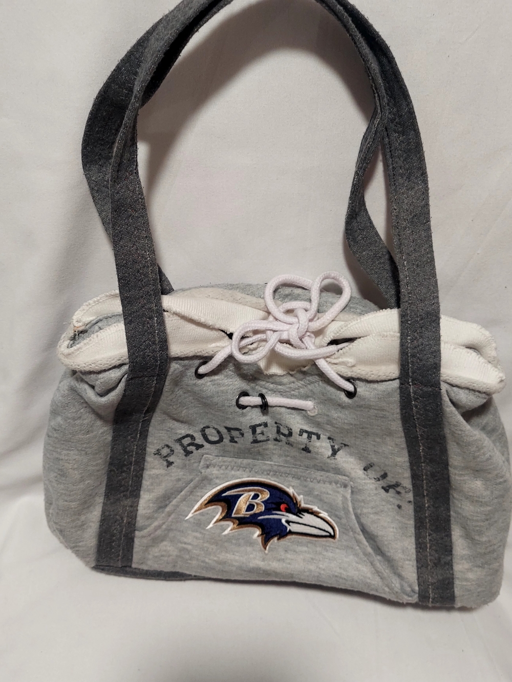NFL Ravens Gray & White Tote